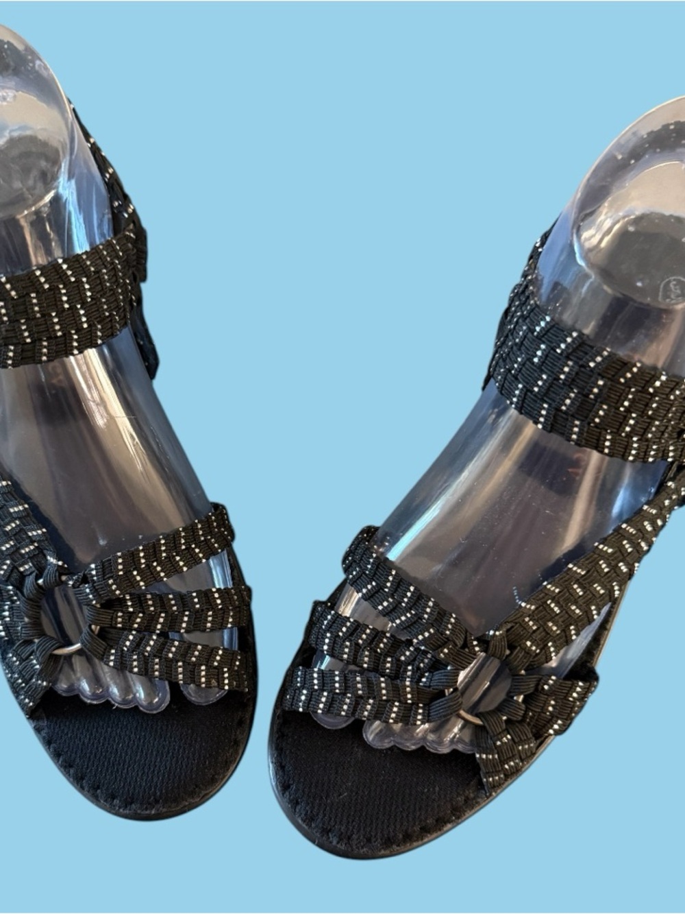 Bernie Mev Black Sandals